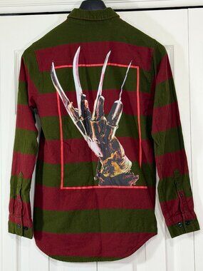 Freddy Krueger Button-Down Flannel Shirt